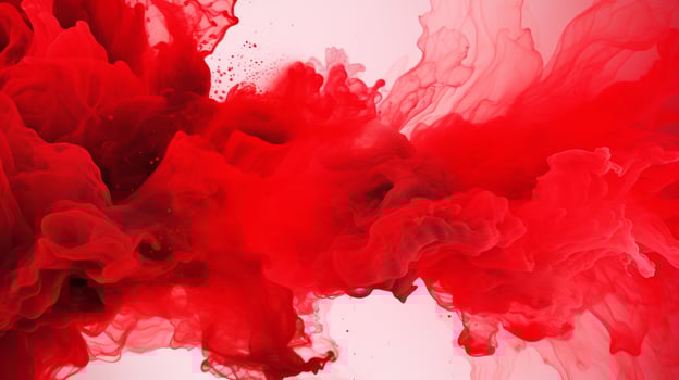 AI generated Red color splash background photo