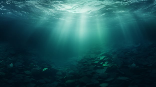 AI generated Sea green hard background photo