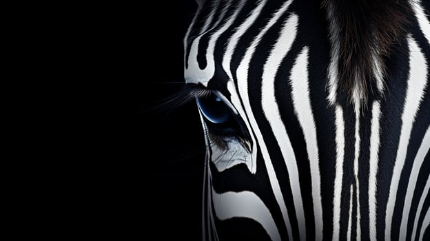 AI generated Zebra Stripes background photo