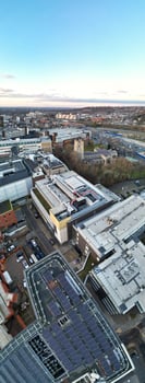 Beautiful High angle View of Central Luton City of England UK. December 1st, 2023 photo
