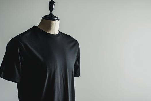 AI generated Plain t-shirt in on a mannequin for mockup photo