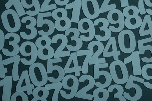 Background of numbers. from zero to nine. Numbers texture. Finance data concept. Matematic. Seamless pattern with numbers. financial crisis concept. Business success. photo