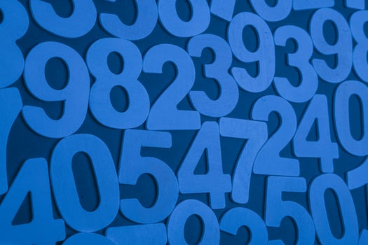 Background of numbers. from zero to nine. Numbers texture. Finance data concept. Matematic. Seamless pattern with numbers. financial crisis concept. Business success. photo
