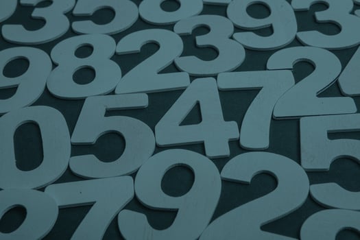 Background of numbers. from zero to nine. Numbers texture. Finance data concept. Matematic. Seamless pattern with numbers. financial crisis concept. Business success. photo