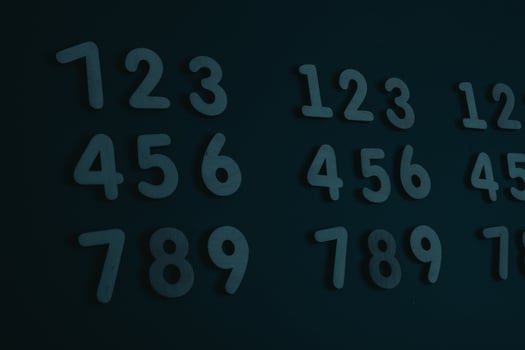Background of numbers. from zero to nine. Numbers texture. Finance data concept. Matematic. Seamless pattern with numbers. financial crisis concept. Business success. photo