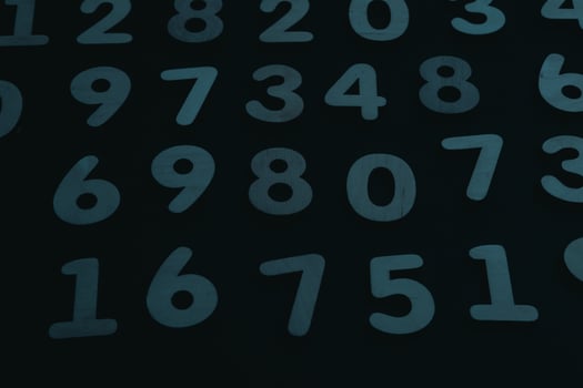 Background of numbers. from zero to nine. Numbers texture. Finance data concept. Matematic. Seamless pattern with numbers. financial crisis concept. Business success. photo