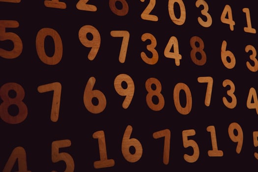 Background of numbers. from zero to nine. Numbers texture. Finance data concept. Matematic. Seamless pattern with numbers. financial crisis concept. Business success. photo