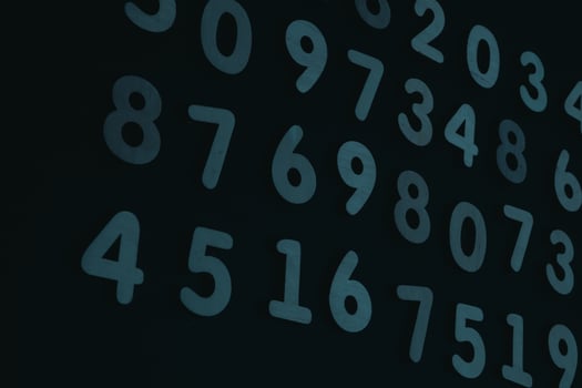 Background of numbers. from zero to nine. Numbers texture. Finance data concept. Matematic. Seamless pattern with numbers. financial crisis concept. Business success. photo