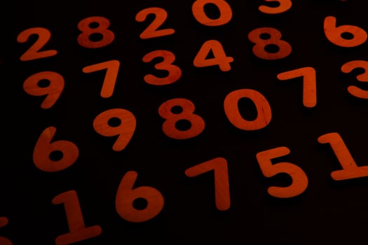 Background of numbers. from zero to nine. Numbers texture. Finance data concept. Matematic. Seamless pattern with numbers. financial crisis concept. Business success. photo