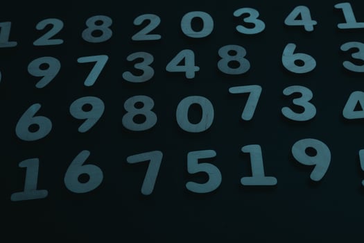 Background of numbers. from zero to nine. Numbers texture. Finance data concept. Matematic. Seamless pattern with numbers. financial crisis concept. Business success. photo