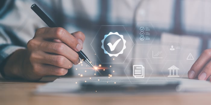 best quality assurance concept for product assurance, standard quality, business insurance Industry Certification, Guarantee, Product Certification Management ,protections, health care, regulations. photo