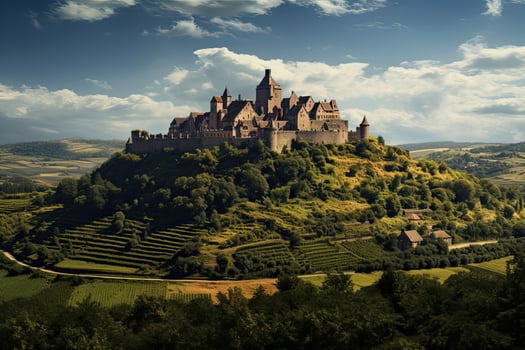 AI generated Castle of Chateau de Chambord, Loire Valley, France, AI Generated photo