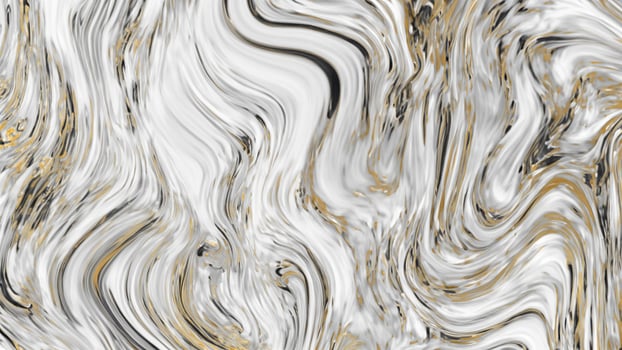 White and black marble with gold glitter texture for background. photo
