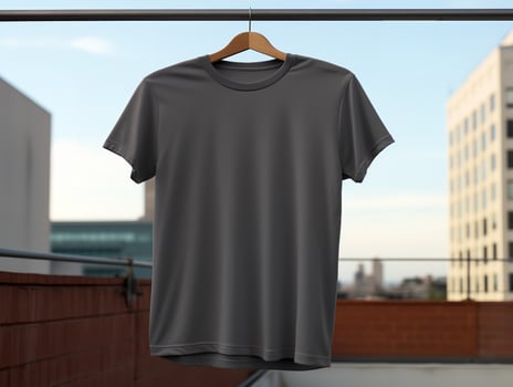 AI generated Trendy T-Shirt Design Mockup for Apparel - AI Generated photo