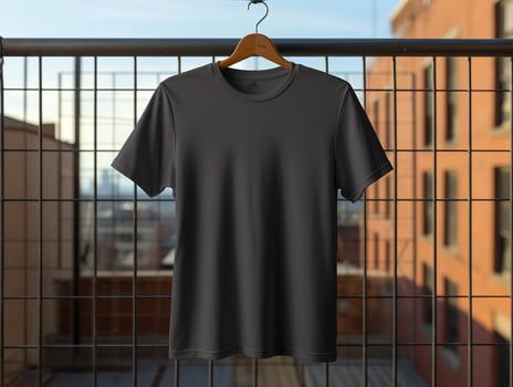 AI generated Trendy T-Shirt Design Mockup for Apparel - AI Generated photo