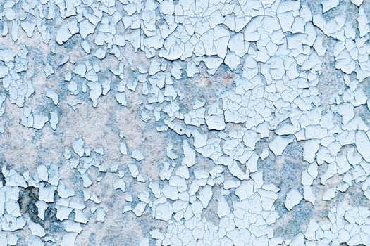 Blue texture of old cracked paint, grunge background. photo