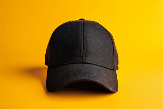 AI generated Hat baseball cap on blue background cutout photo