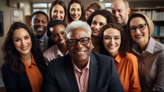 AI generated Diverse accounting team ai generated image wallpaper photo