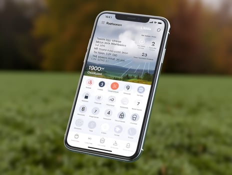 AI generated Modern Mobile Phone Mockup for App Display - AI Generated photo