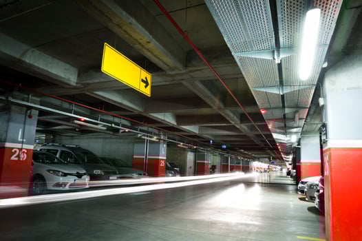 Underground Garage with Light photo
