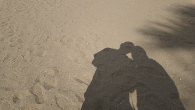 dark silhouette black colour sand background wallpaper copy space love romantic 14 fourteen day february together family father mother happy valentine day boyfriend girlfriend people beautiful wife photo
