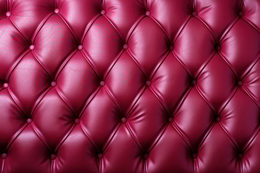 AI generated Luxurious rich surface of pink leather capiton sofa photo