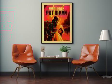 AI generated Eye-Catching Poster Mockup for Events and Promotions - AI Generated photo