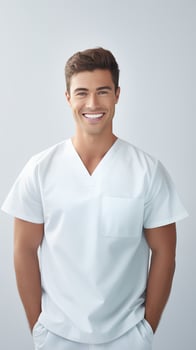 AI generated A Portrait Of An Expert Dentist Offering Top-Quality Dental Services, Oral Care Professional photo