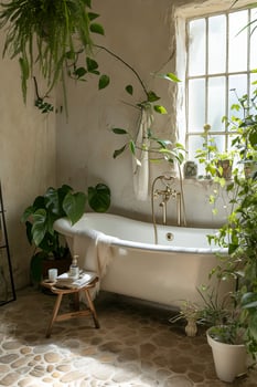 AI generated Indoor Oasis Plant Care and Love in Every Leaf photo