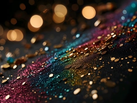 AI generated colorful glitter texture, glitter background, wallpaper photo
