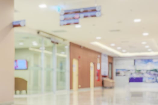 Abstract blur hospital clinic medical interior background photo