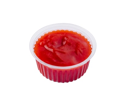 Bowl of ketchup or tomato sauce photo