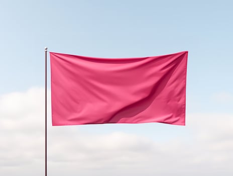 AI generated Vibrant Customizable Flag Mockup for Events and Promotions - AI Generated photo