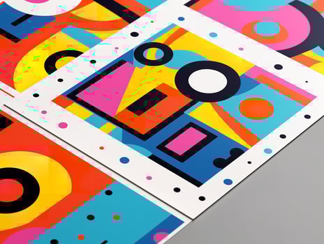 AI generated Fun Custom Sticker Sheet Mockup for Creative Expression - AI Generated photo