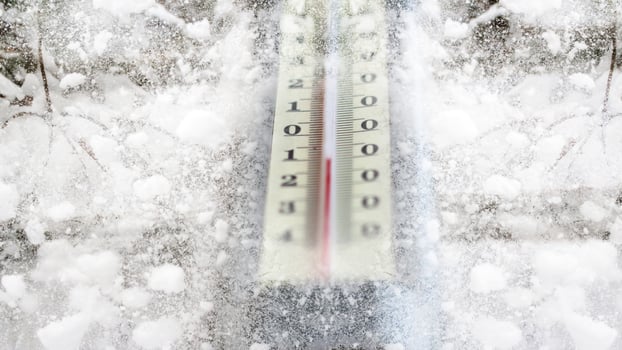 Glass Thermometer, Mercury Thermometer Isolated photo