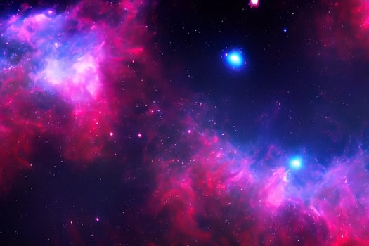 AI generated nebula space background photo