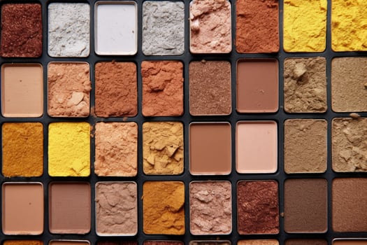 AI generated Eyeshadow palette. Close-up. Beauty concept photo