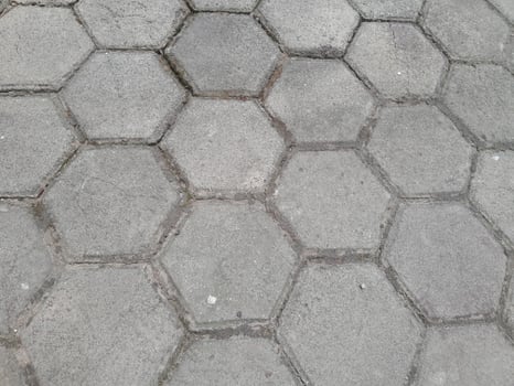 Photo of brick yard floor. Perfect for wallpaper, background, banner, web, advertising