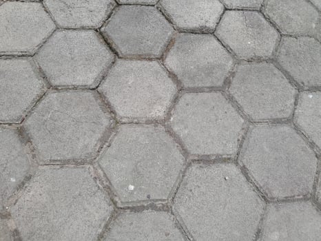 Photo of brick yard floor. Perfect for wallpaper, background, banner, web, advertising