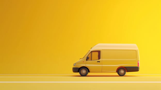 AI generated Fast delivery advertisment background with copy space photo
