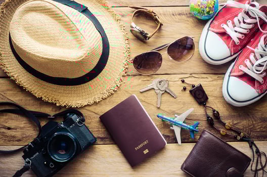 Travel Clothing accessories Apparel along for the trip photo