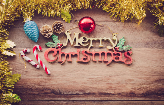 Christmas background - tone vintage photo
