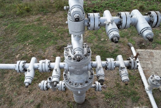 Equipment of an oil well photo