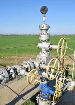 The equipment and technologies on oil fields. Oil well photo