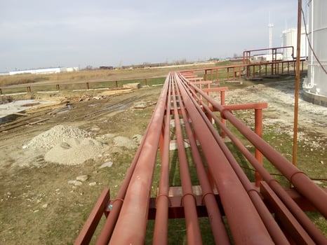 Piping for pumping refined petroleum products photo