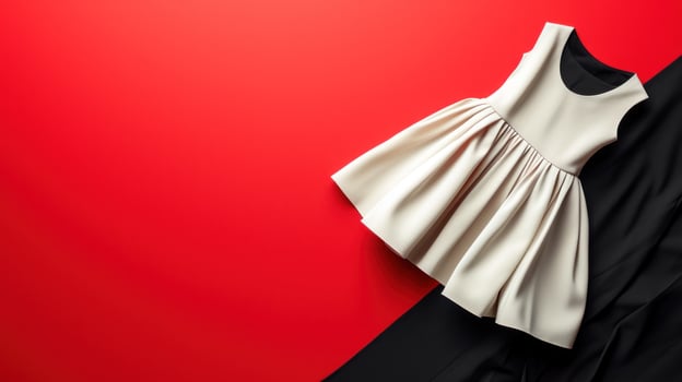 AI generated Fashion advertisment background with copy space photo