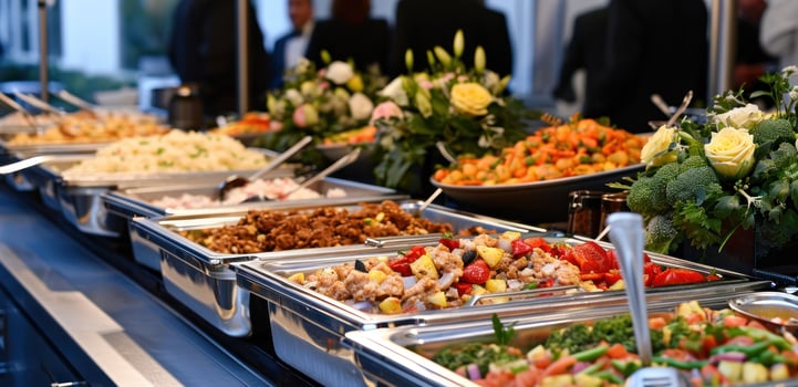 AI generated banquet catering in san diego county, mecca food services photo
