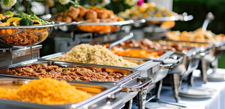 AI generated banquet catering in san diego county, mecca food services photo