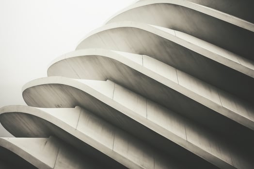AI generated Modern Concrete Architecture photo