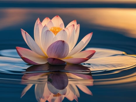 AI generated Lotus Flower Wallpaper photo
